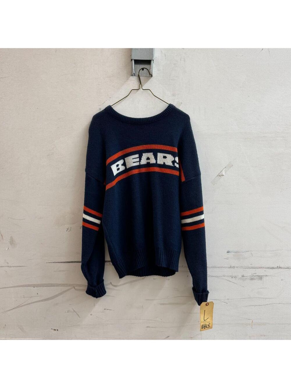 Vintage 1980s Cliff Engle Ltd. NFL Chicago Bears Knit Sweater 1